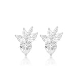 Miley Heart & Marquise Stud Earrings
